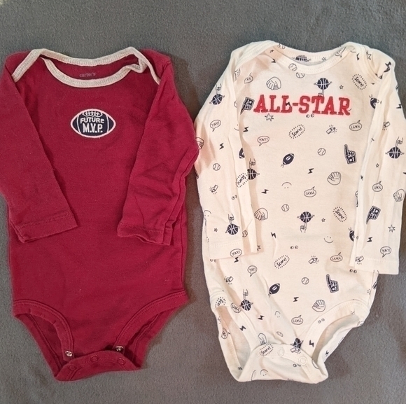 Carter's Other - Boys‎ Carter's bodysuit sports football long sleeve size 6 months